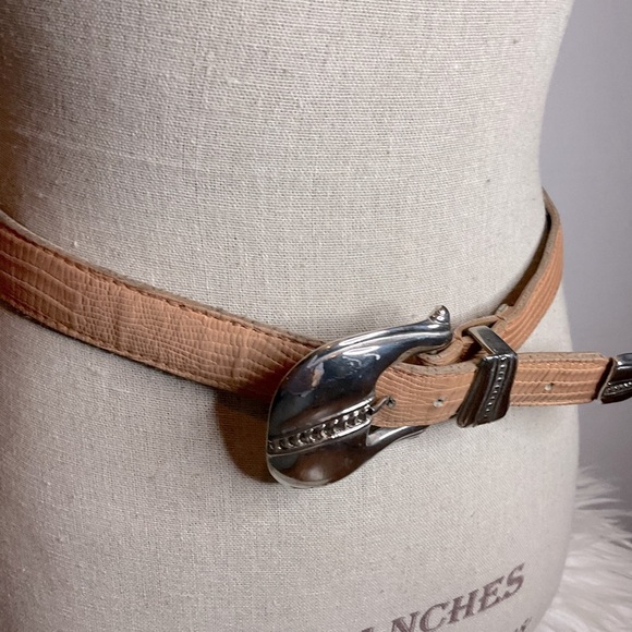 Vintage Tan Western Belt S/M main image 3